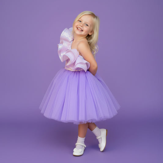 Barbie Feestjurk | Paars