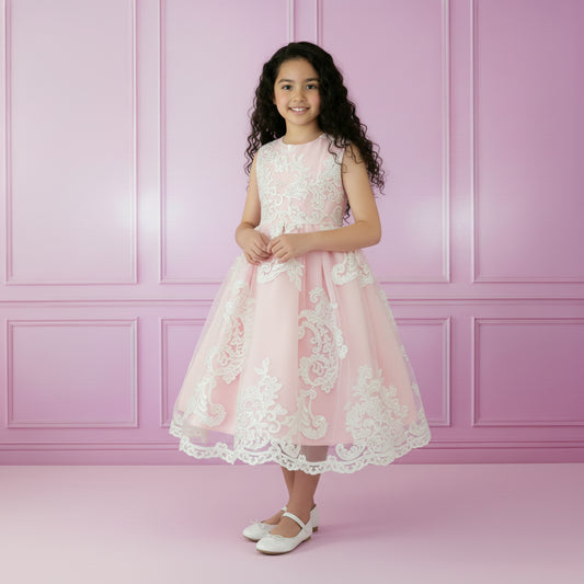 Luxe Meisjes Feestjurk | Roze