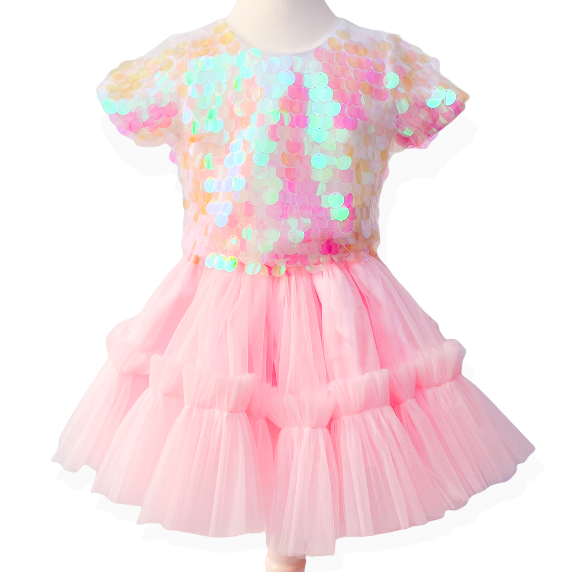 Tulle girls skirt with top Pink - Main Image