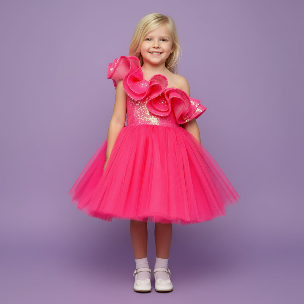 Barbie Feestjurk | Fuchsia