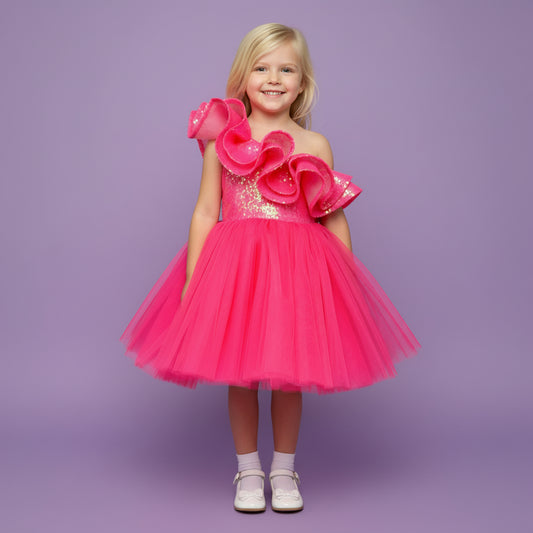 Barbie Feestjurk | Fuchsia