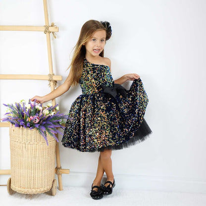 Laila Feestjurk - Zwart