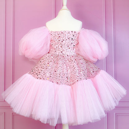 Lara Party Dress | Pink