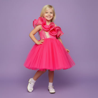 Barbie Feestjurk | Fuchsia