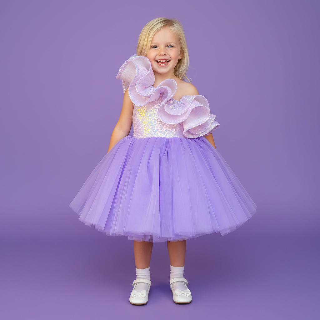 Barbie Feestjurk | Paars