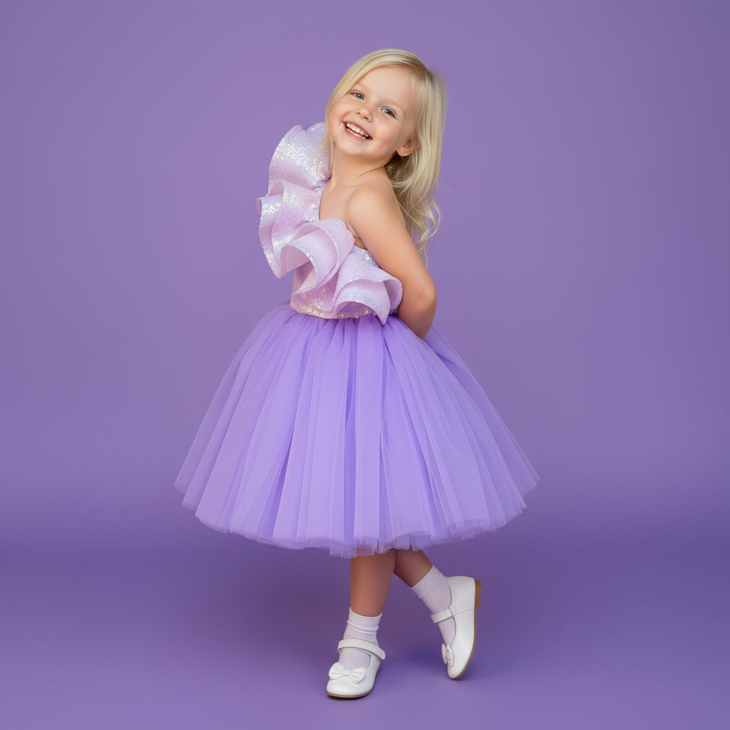 Barbie Feestjurk | Paars