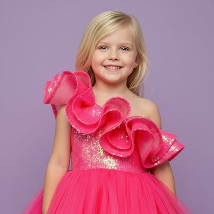 Barbie Feestjurk | Fuchsia