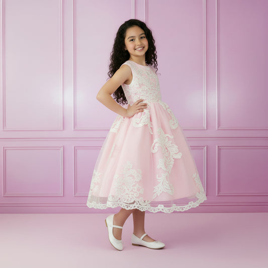 Luxe Meisjes Feestjurk | Roze