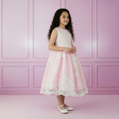 Luxe Meisjes Feestjurk | Roze